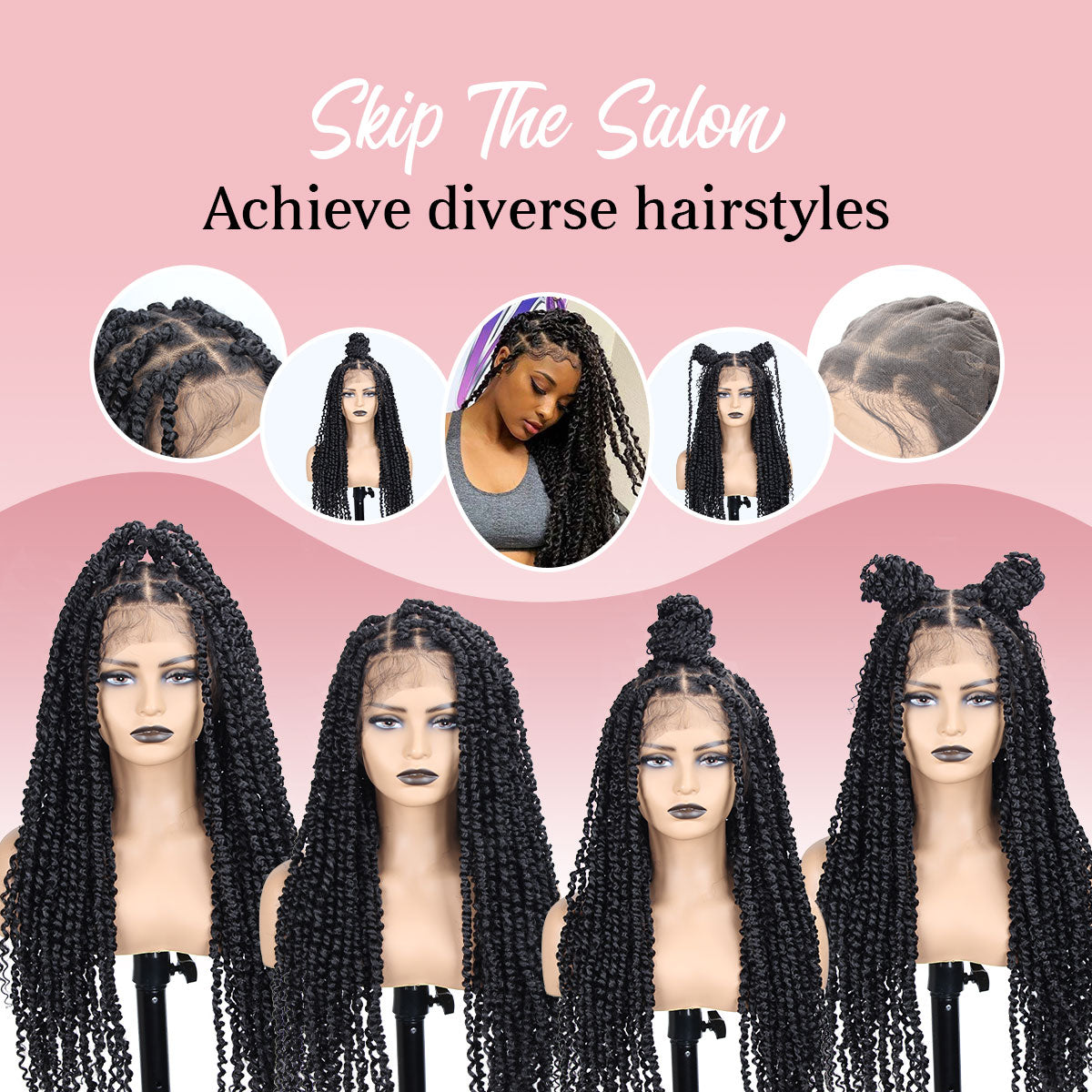 30 inch Passion Twist Wig for Black Women Full Lace Knotless Twist Wig Twist Lace with Baby Hair